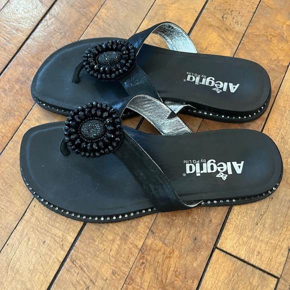 Alegria Daina black shimmer, by PG literally sandals - Picture 2 of 5